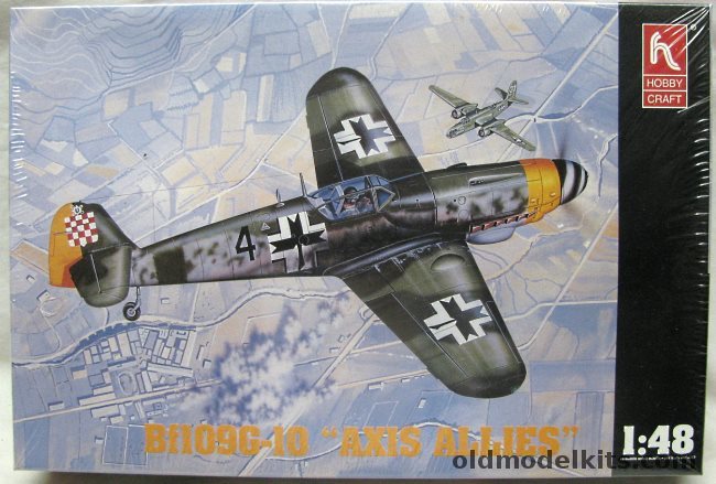Hobby Craft 1/48 Messerschmitt Bf-109 G-10 - Croatia 1945 /  Red 22 (Jg-52 or 54?) / Yellow 7  From JG 200 and JG54 / Black 17 / Hungarian, HC1522 plastic model kit